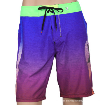 Marca de calidad Sublimación Surf Shorts Fabricante 4 Way Stretch Custom Board Shorts